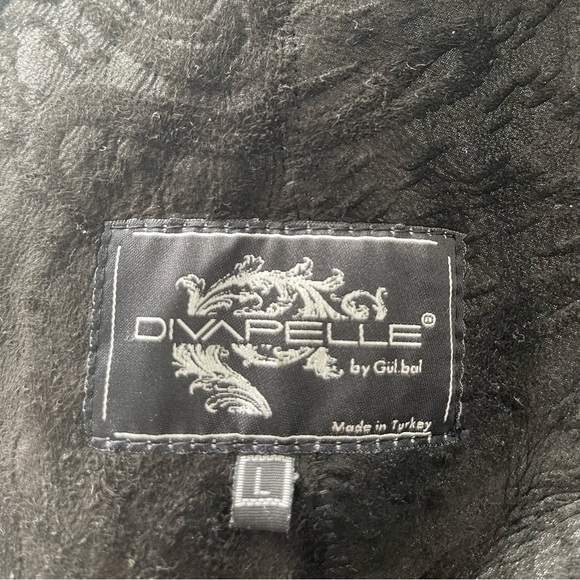 DIVAPELLE Suede & Fur Wrap Winter Coat - Picture 6 of 8